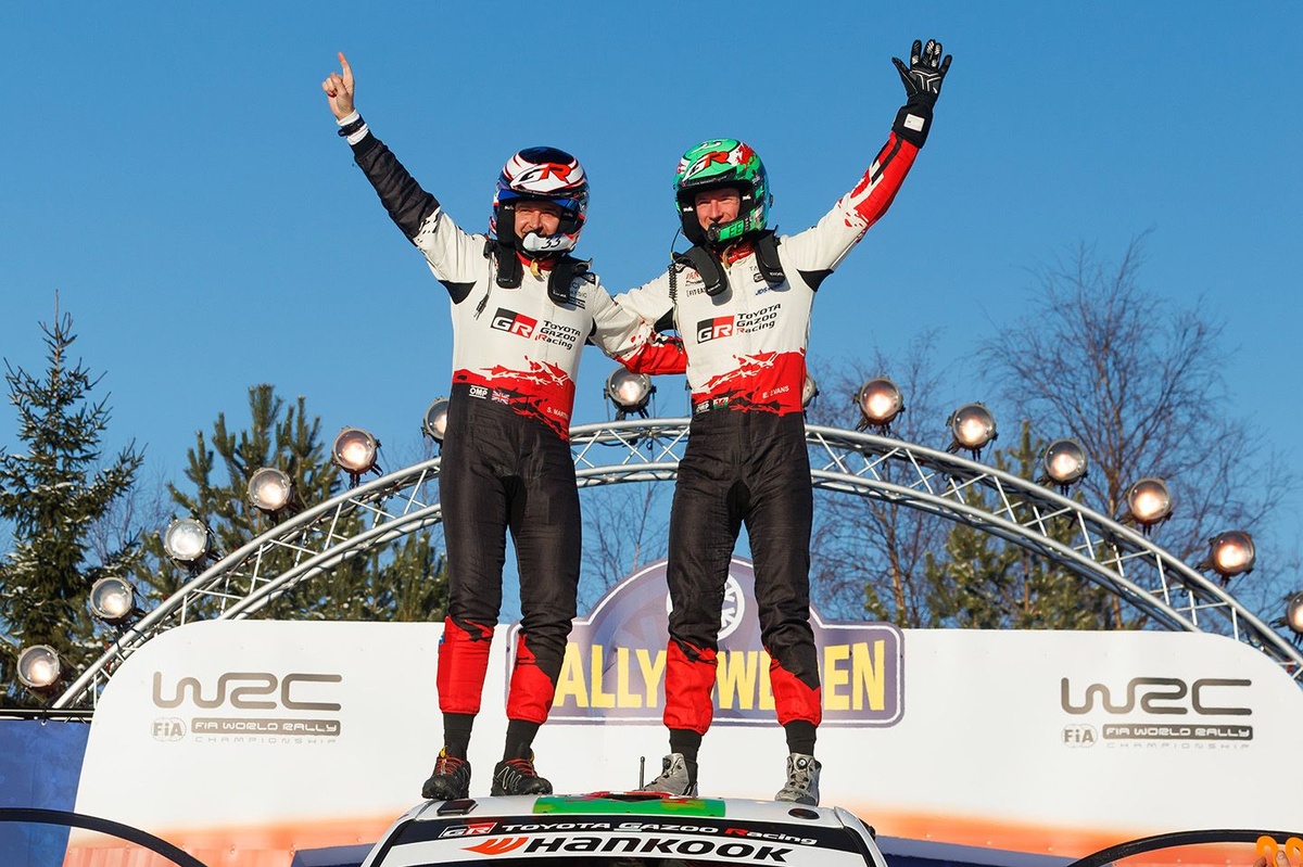 WRC Sweden: Elfyn Evans storms to victory as Toyota scores 1-2-3-4