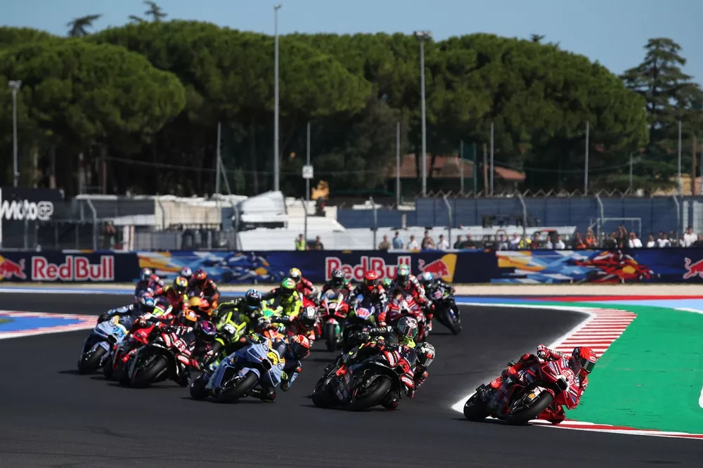 Writing Header Image Live: MotoGP San Marino Grand Prix updates as Marco Bezzecchi crashes ...