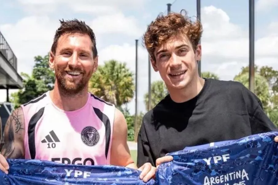 Colapinto contó detalles de su encuentro con Messi: "Me sorprendió lo que  sabe de F1"