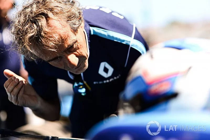 Alain Prost parla con Nicolas Prost, Renault e.Dams