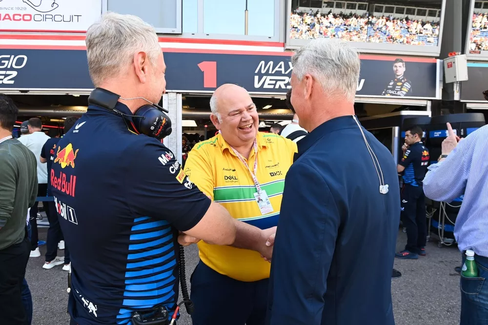 Jonathan Wheatley, Team Manager, Red Bull Racing, Rob Marshall, Chief Designer, McLaren F1 Team, David Coulthard, Presenter