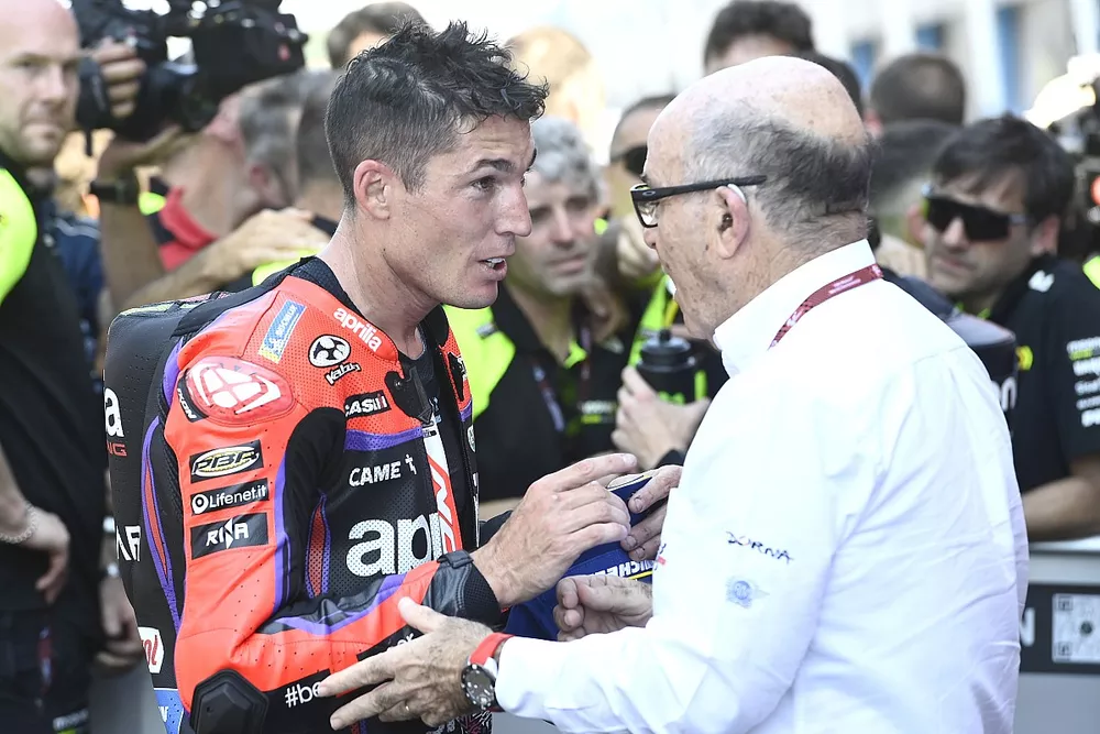 Tercer lugar Aleix Espargar&oacute;, Aprilia Racing Team