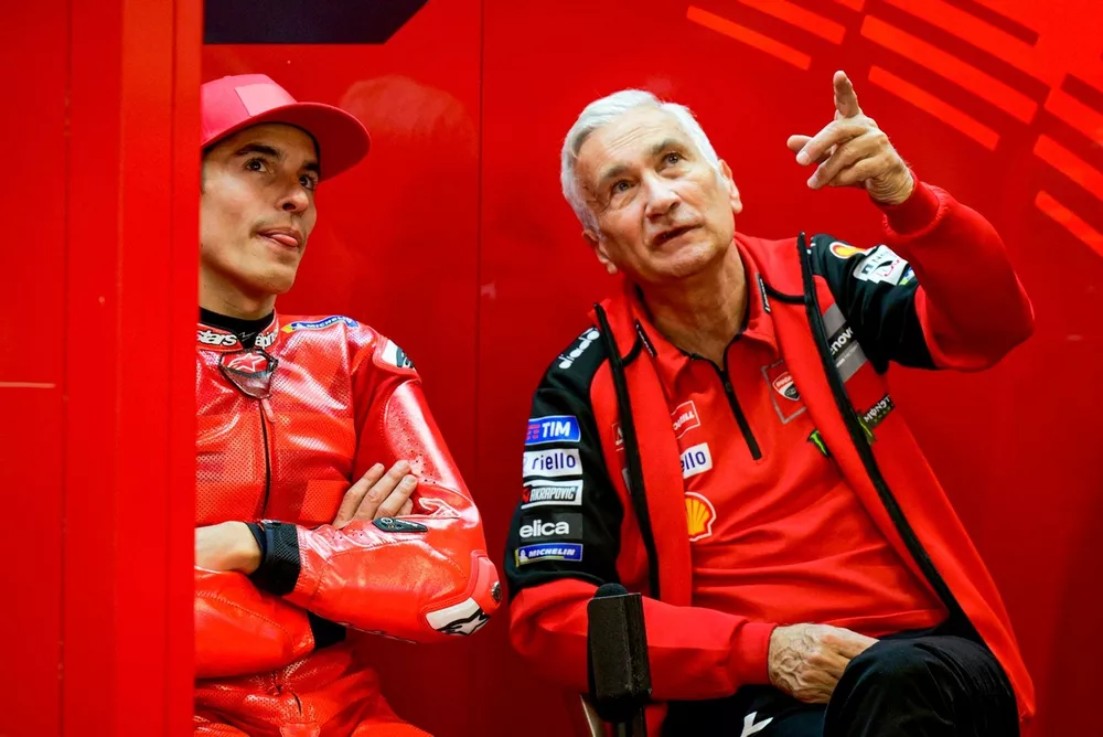 Marc Marquez, Ducati Team, Davide Tardozzi, Team manager Ducati Team