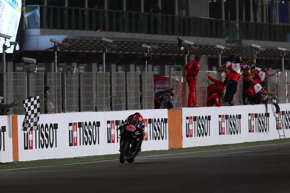 Fabio Quartararo, Yamaha Factory Racing chequered flag