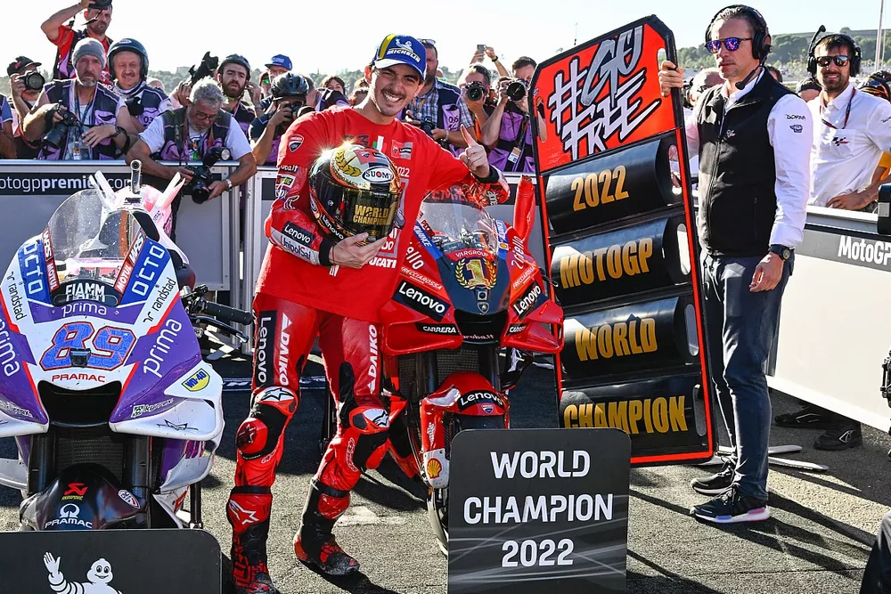 World champion Francesco Bagnaia, Ducati Team