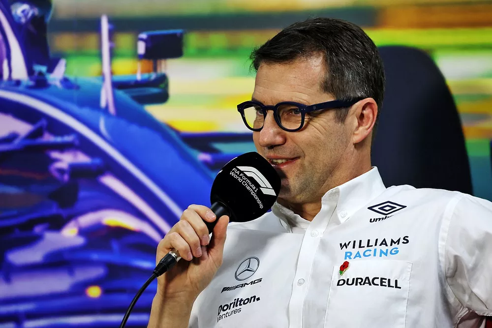 Francois-Xavier Demaison, Technical Director, Williams F1, in the team principals Press Conference