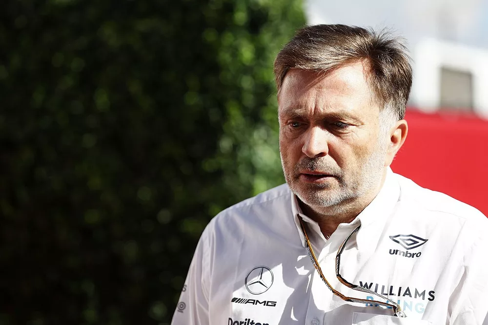 Jost Capito, PDG Williams Racing, arrive au circuit