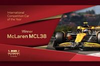 El McLaren MCL38, mejor coche del a&ntilde;o; Norris y Stella, premiados en los Autosport Awards