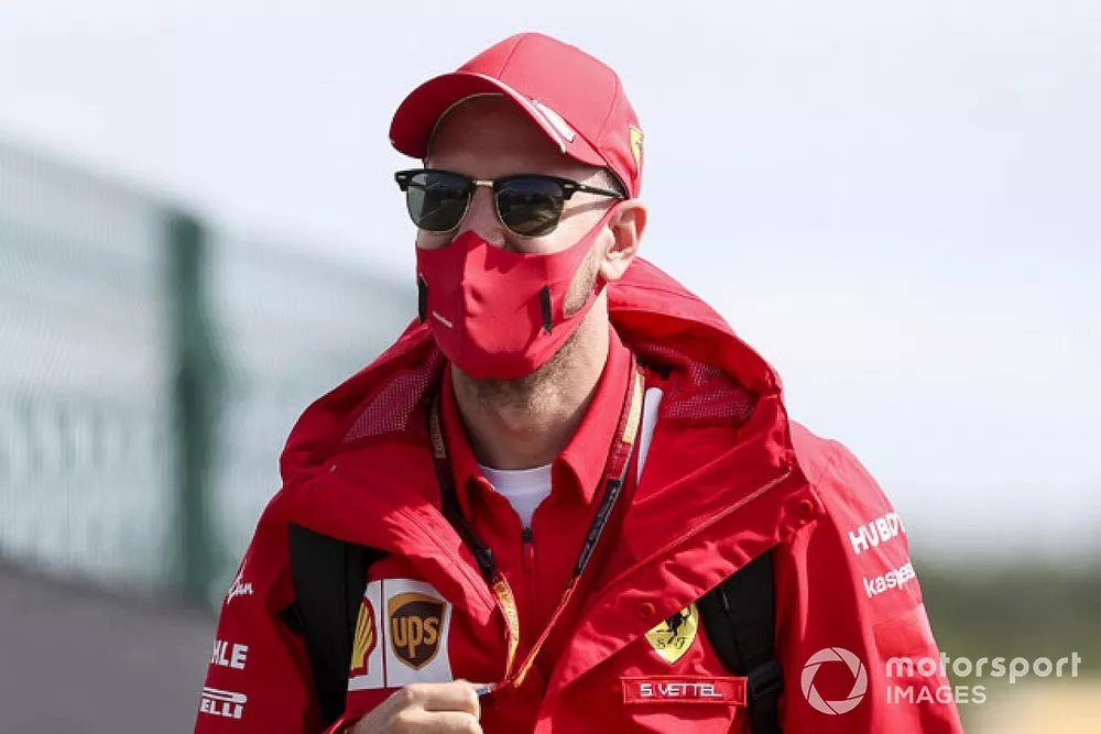 Sebastian Vettel, Ferrari arrives