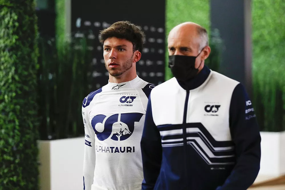 Pierre Gasly, Scuderia AlphaTauri, Franz Tost, team principal, Scuderia AlphaTauri