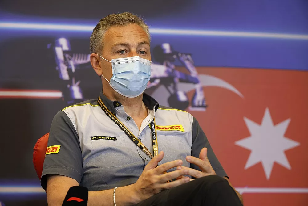 Mario Isola, Racing Manager, Pirelli Motorsport, nella conferenza stampa dei team principal
