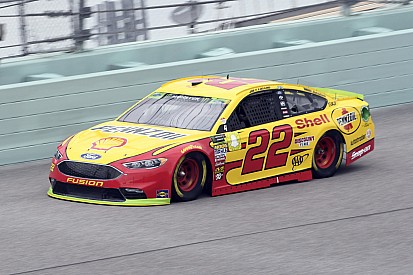 Joey Logano leads Saturday's first Cup practice at Homestead