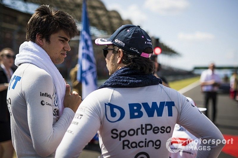 Lance Stroll, Racing Point y Sergio P&eacute;rez, Racing Point