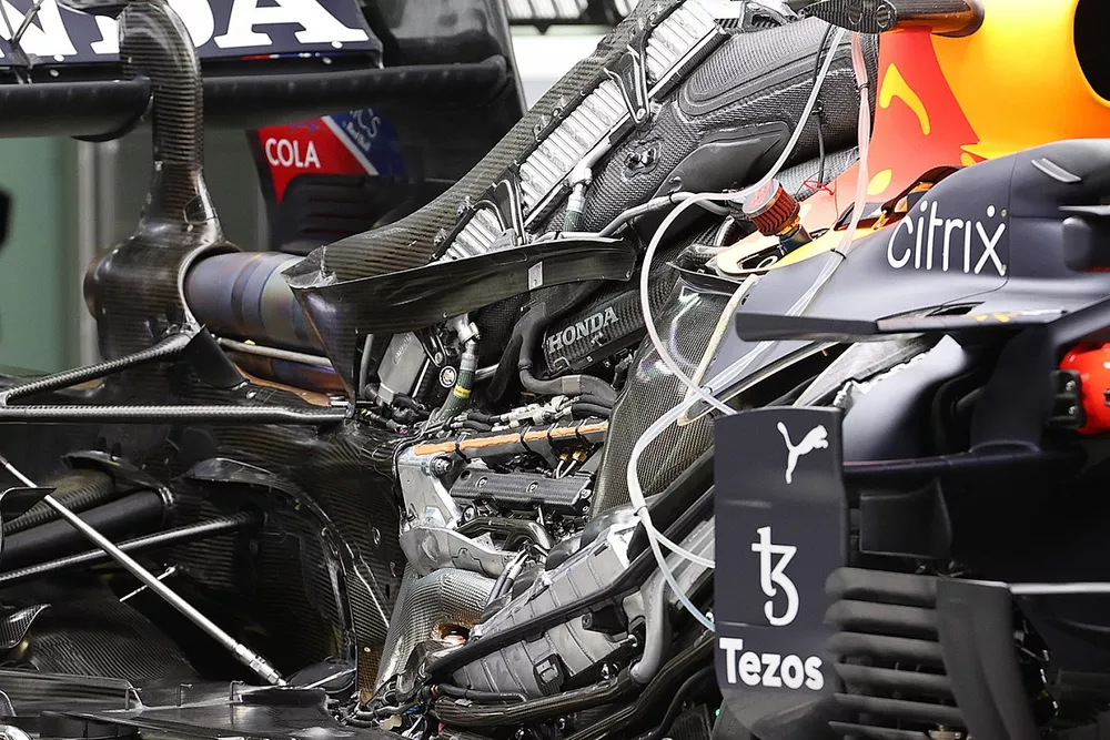 Red Bull Racing RB16B engine detail