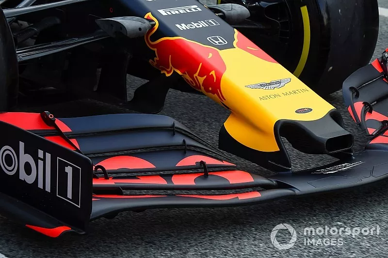 Detalle del auto de the Max Verstappen, Red Bull Racing RB15 
