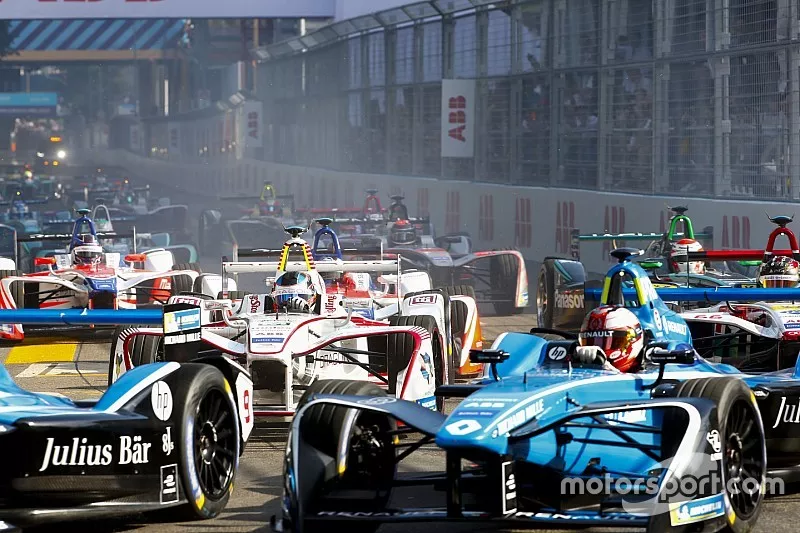 Nicolas Prost, Renault e.Dams, S&eacute;bastien Buemi, Renault e.Dams, Jose Maria Lopez, Dragon Racing, Daniel Abt, Audi Sport ABT Schaeffler