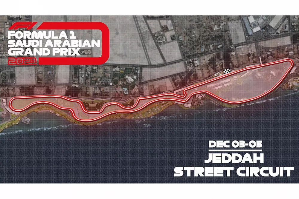 El circuito urbano de Yeda (Arabia Saudi) para la F&oacute;rmula 1