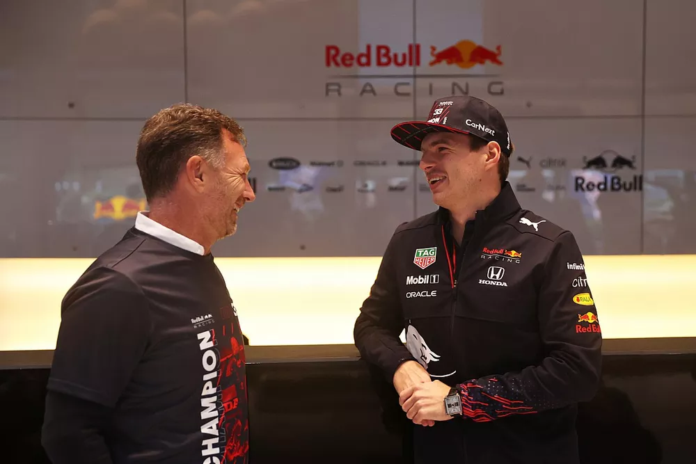 Christian Horner, Team Principal, Red Bull Racing, Max Verstappen, Red Bull Racing