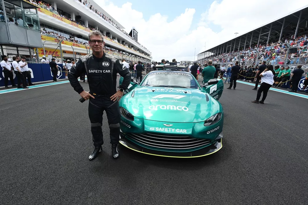 Bernd Maylander, Safety Car Driver, on the grid