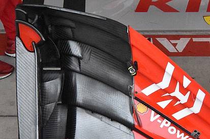 Ferrari: nella parte interna della paratia laterale dell'ala c'è un profilo in più