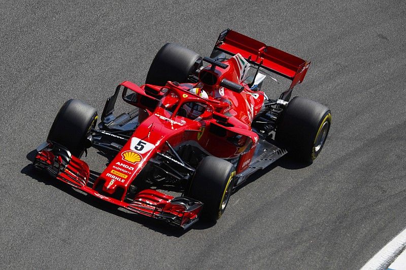 Sebastian Vettel, Ferrari SF71H.