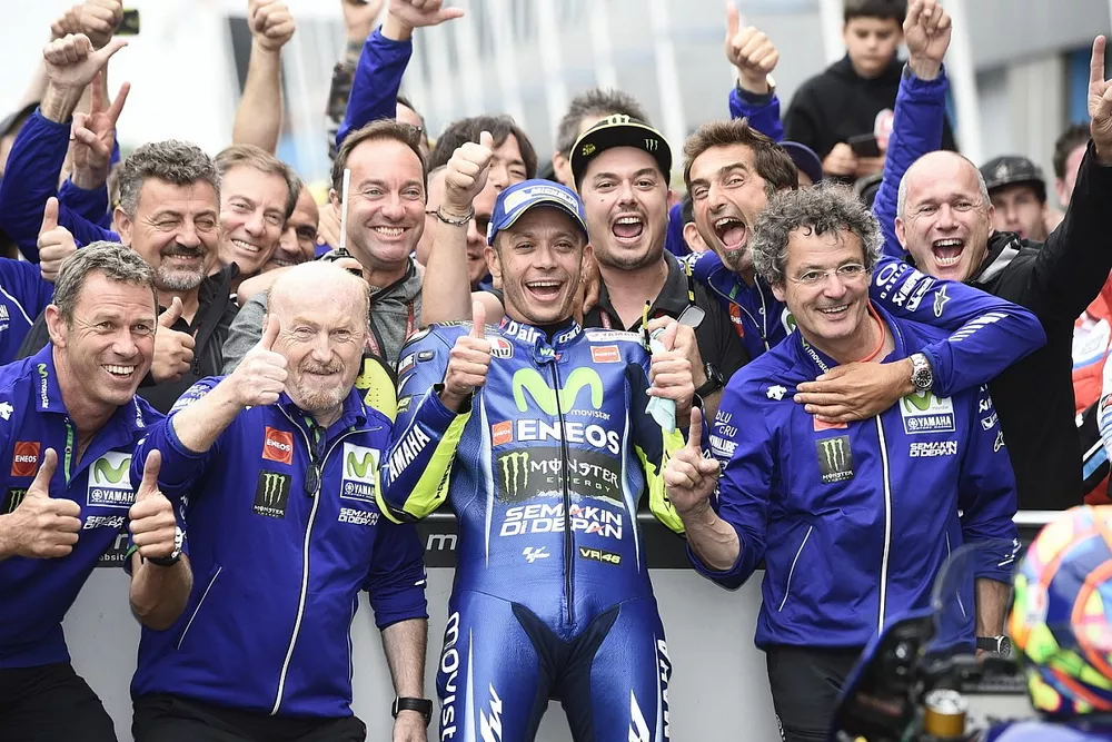 Race winner Valentino Rossi, Yamaha Factory Racing