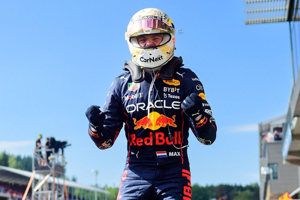 Race winner Max Verstappen, Red Bull Racing