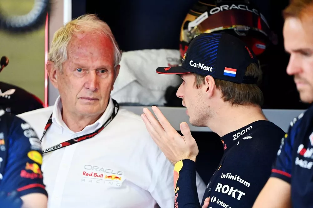 Helmut Marko, Consultant, Red Bull Racing, Max Verstappen, Red Bull Racing 