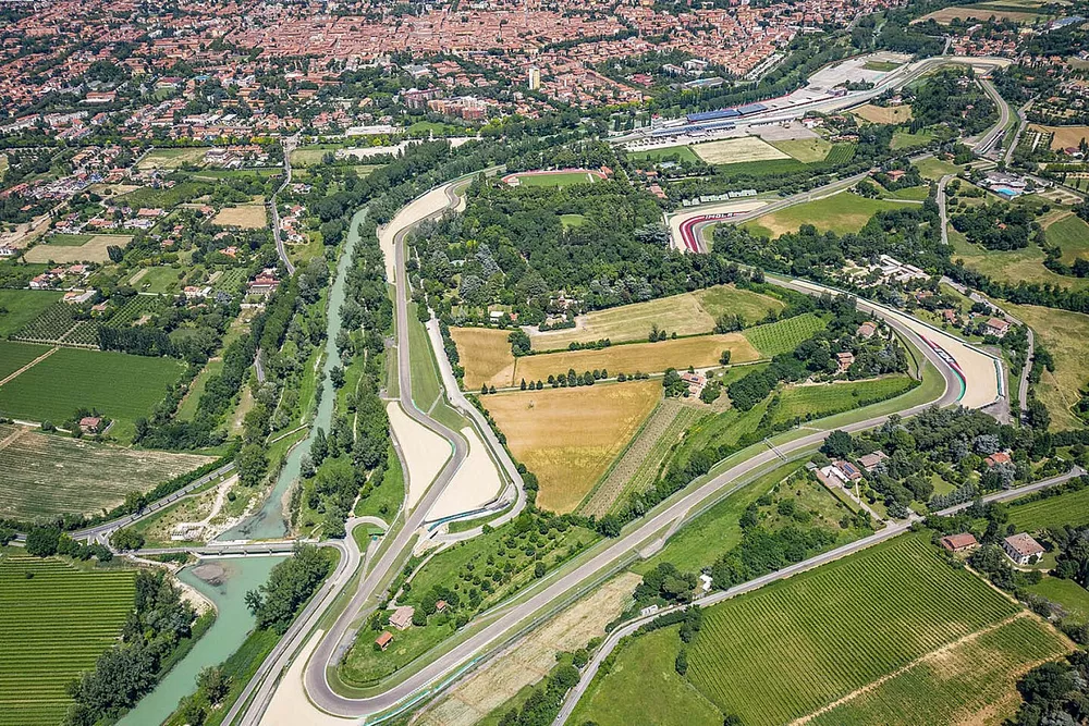 Imola circuit aerial view