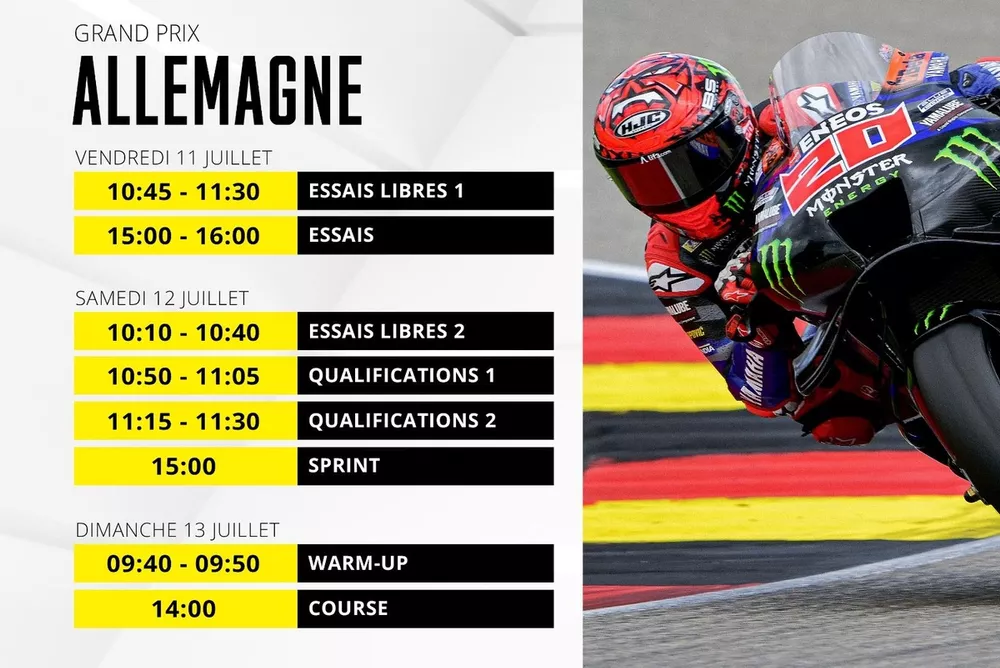 programme motogp allemagne 2025