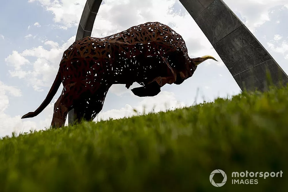 Red Bull Statue