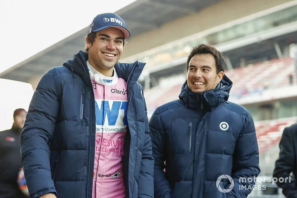 Lance Stroll, Racing Point, y Sergio Perez, Racing Point 