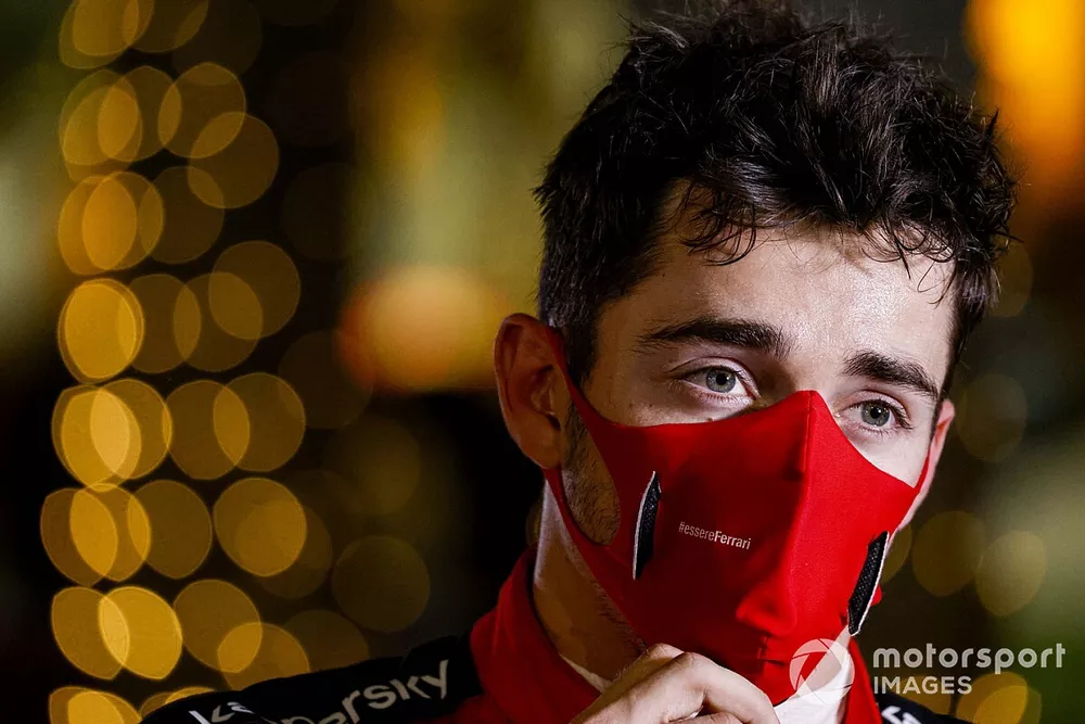 Charles Leclerc, Ferrari parle aux m&eacute;dias