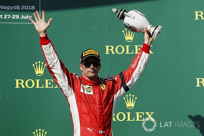 Podium: third place Kimi Raikkonen, Ferrari