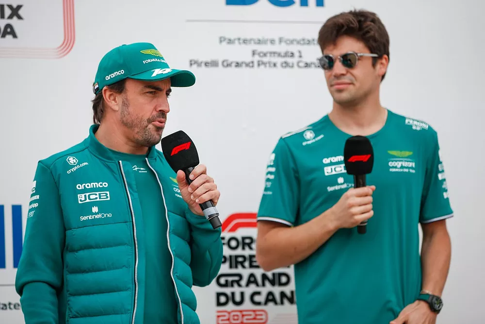 Fernando Alonso, Aston Martin F1 Team and Lance Stroll, Aston Martin F1 Team 