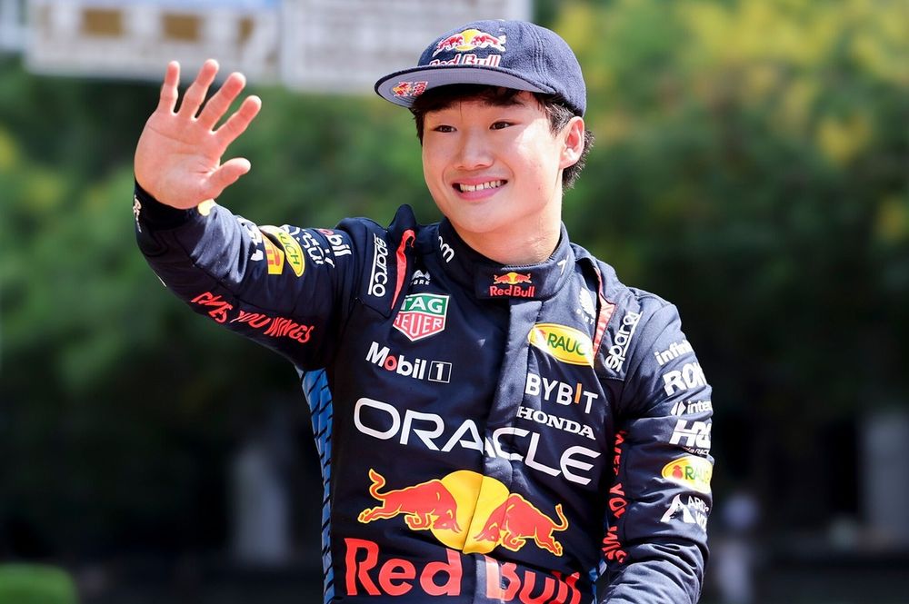 Yuki Tsunoda at the Red Bull Showrun Taichung