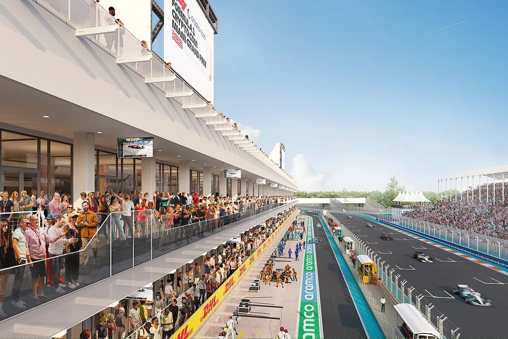 Miami GP new Paddock Club rendering
