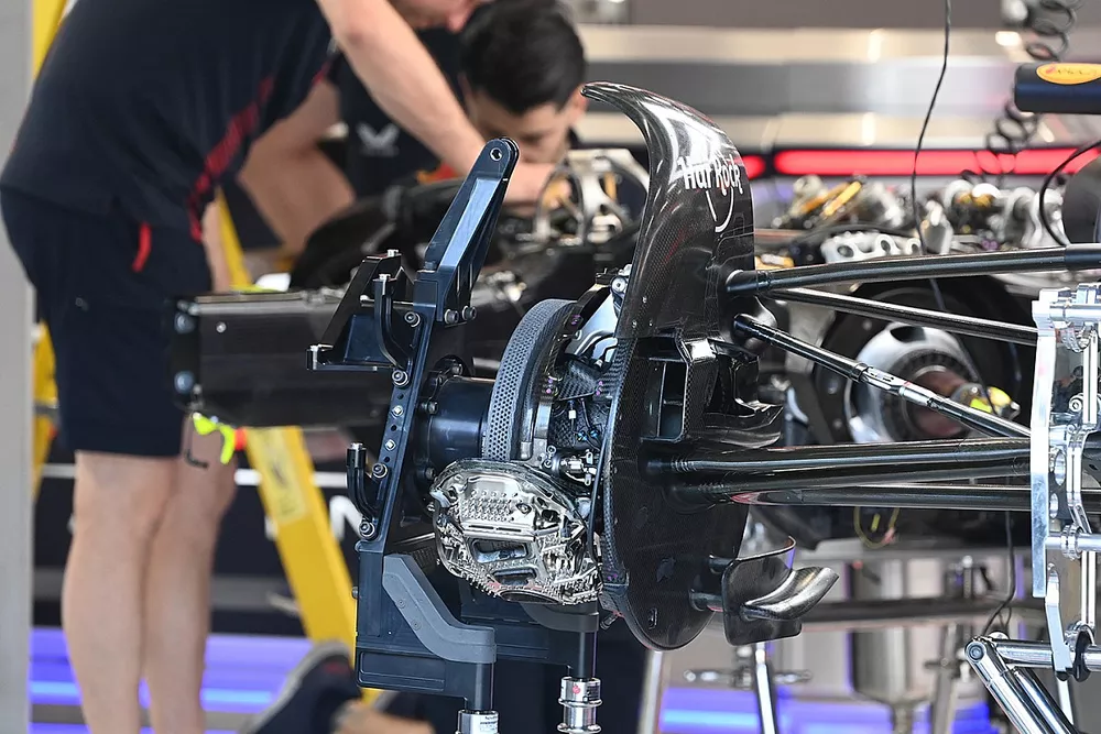 Detalle del tambor de freno del Red Bull Racing RB19