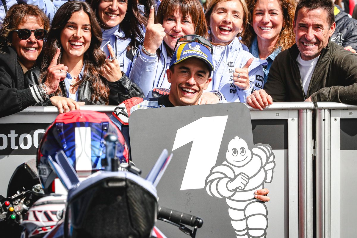 MotoGP Spanish GP: Marc Marquez grabs first Ducati pole in damp qualifying