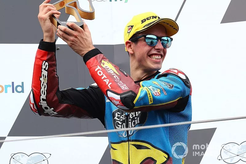 Podium: second place Alex Marquez, Marc VDS Racing