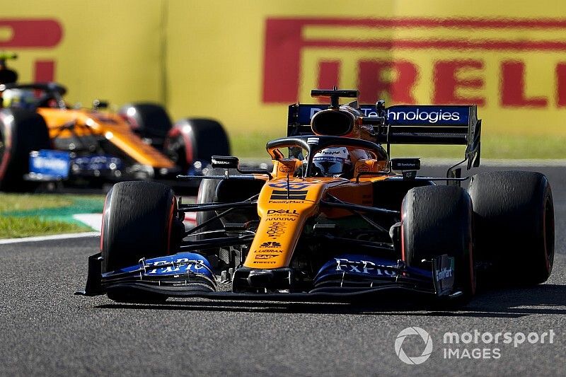 Carlos Sainz Jr., McLaren MCL34 anDrivers Lando Norris, McLaren MCL34 