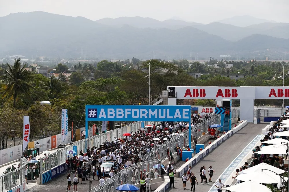 La parrilla antes de la carrera