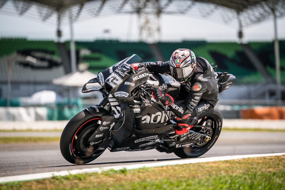 Aprilia na MotoGP-test Sepang: "Zitten in slipstream van Ducati"