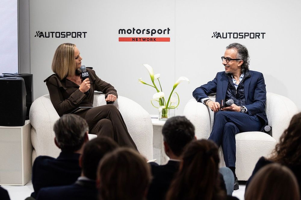 Amanda Davies, Presenter, CNN, Laurent Mekies, CEO & Team Principal, Red Bull Racing