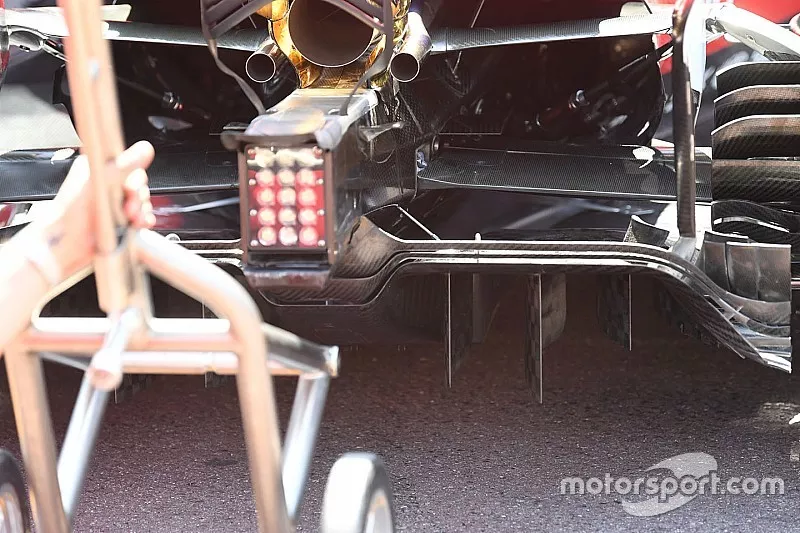Ferrari SF70-H difusor trasero detalle