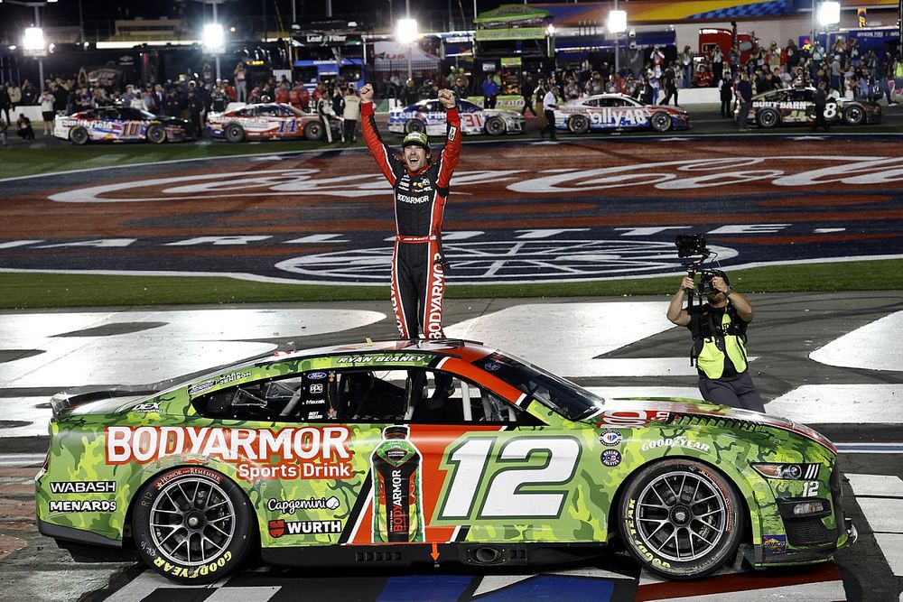 El ganador, Ryan Blaney, Team Penske, Ford Mustang