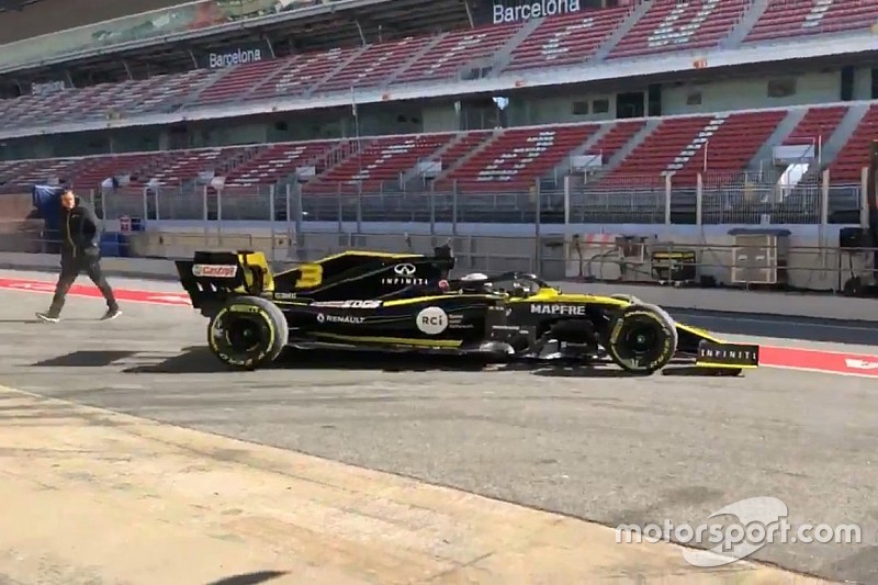 Ricciardo maakt eerste meters voor Renault tijdens shakedown