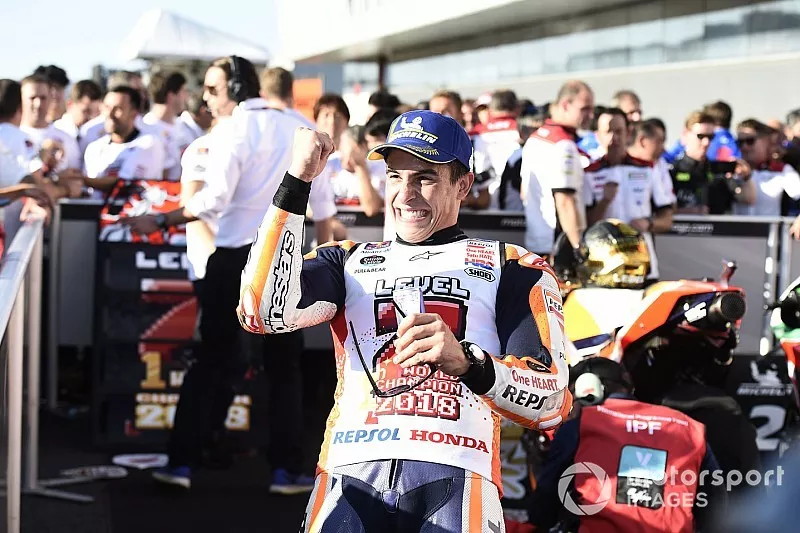 Le Champion du monde 2018, Marc Marquez, Repsol Honda Team