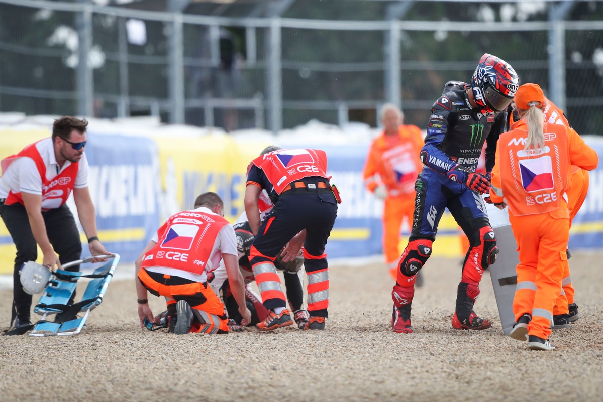 Nakagami a été blessé au genou dans l'accident avec Fernández