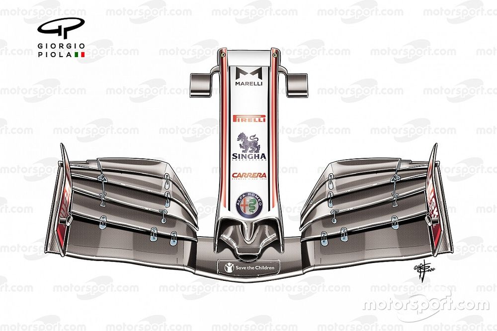 Alfa Romeo Racing C39 front wing nose